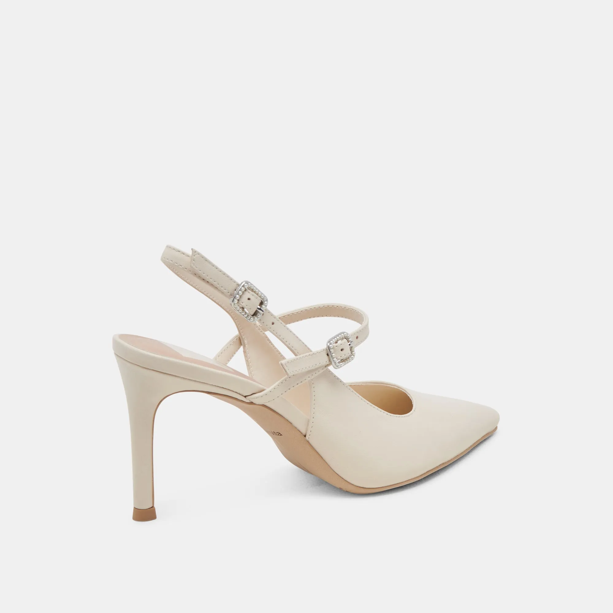 KELLEN HEELS IVORY LEATHER Bridal Footwear with Style Ultra High Heels