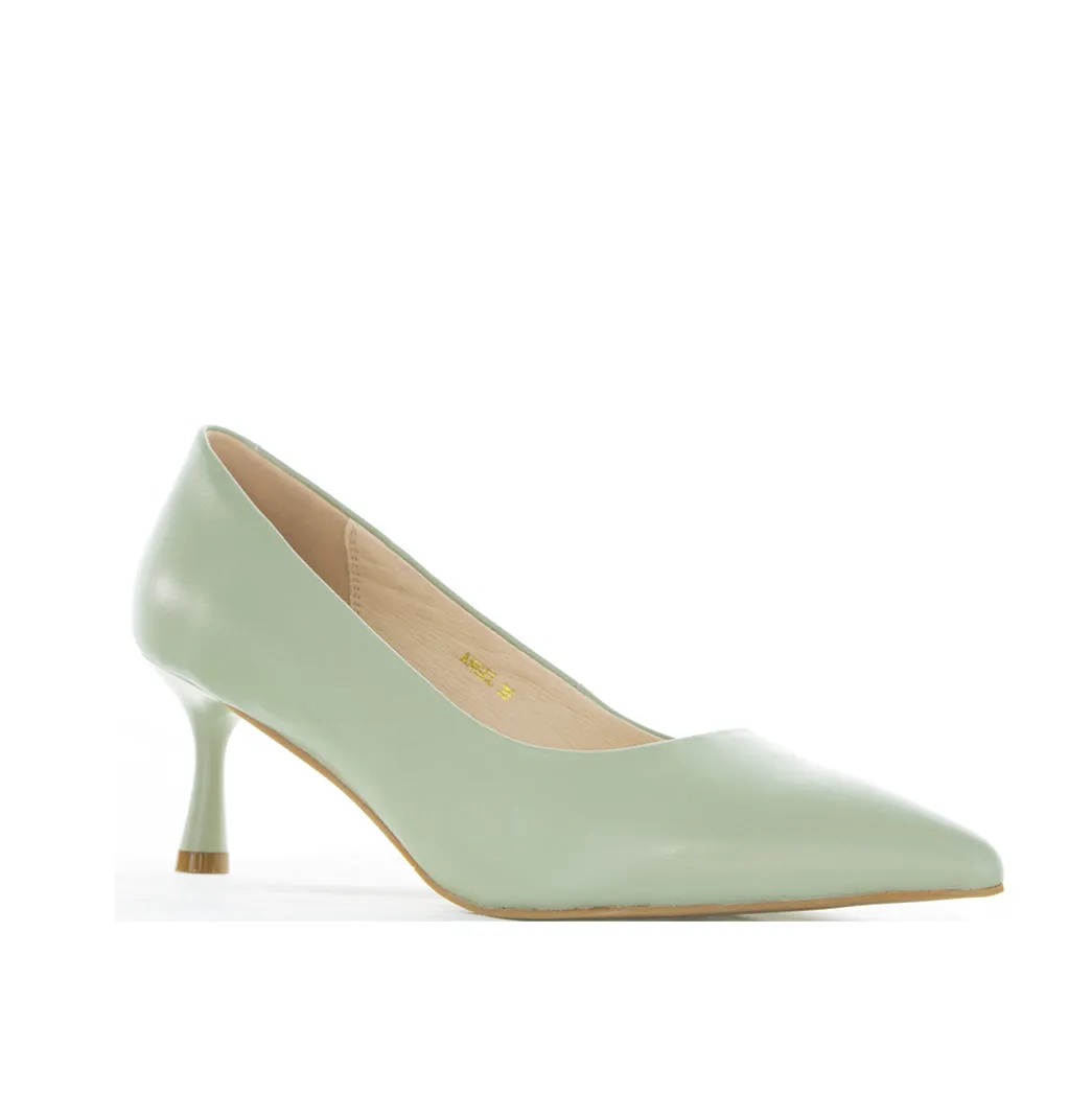 Cute Party Heels Casual Evening Wear MILA RAINE ANGEL SPRAY GREEN