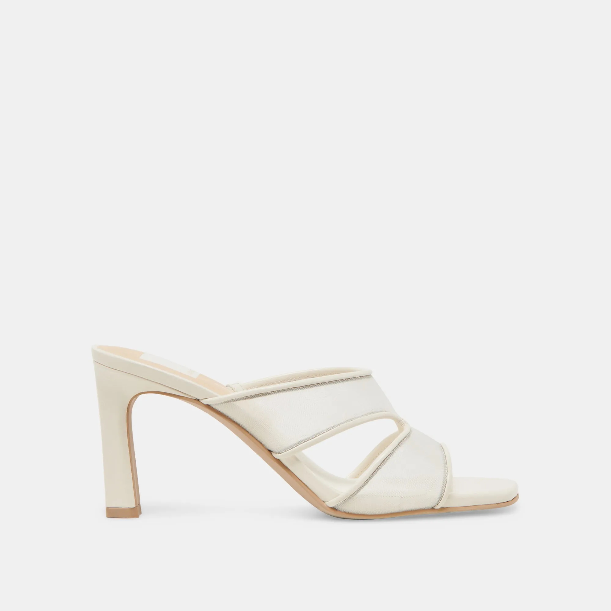 Open Toe Pumps GITEL HEELS OFF WHITE MESH
