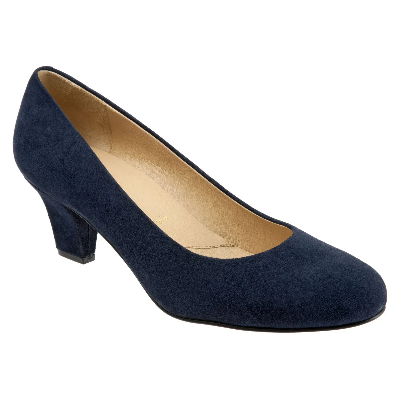 Trotters Penelope T1355-405 Womens Blue Narrow Leather Pumps Heels Shoes Holiday Sandals Fashionable Wedges
