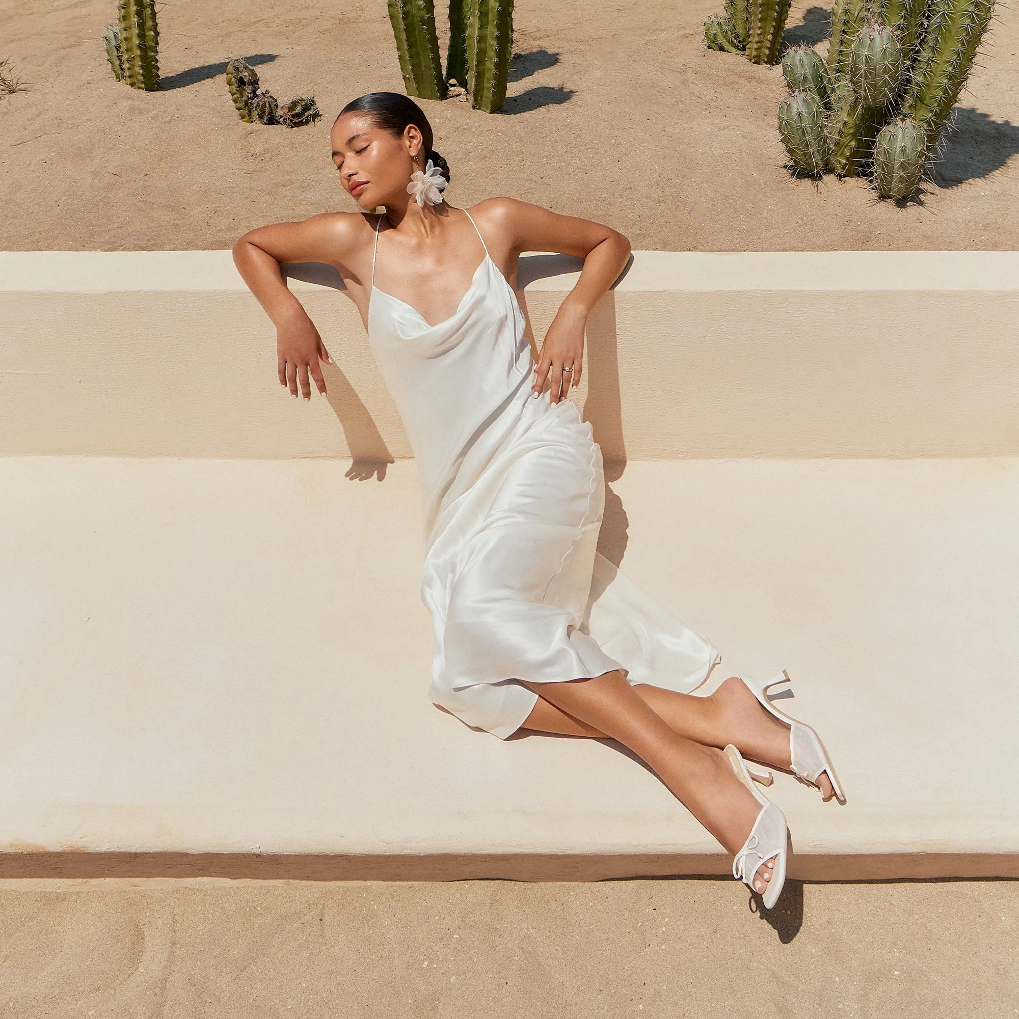GALEN HEELS WHITE TULLE Stylish and Practical