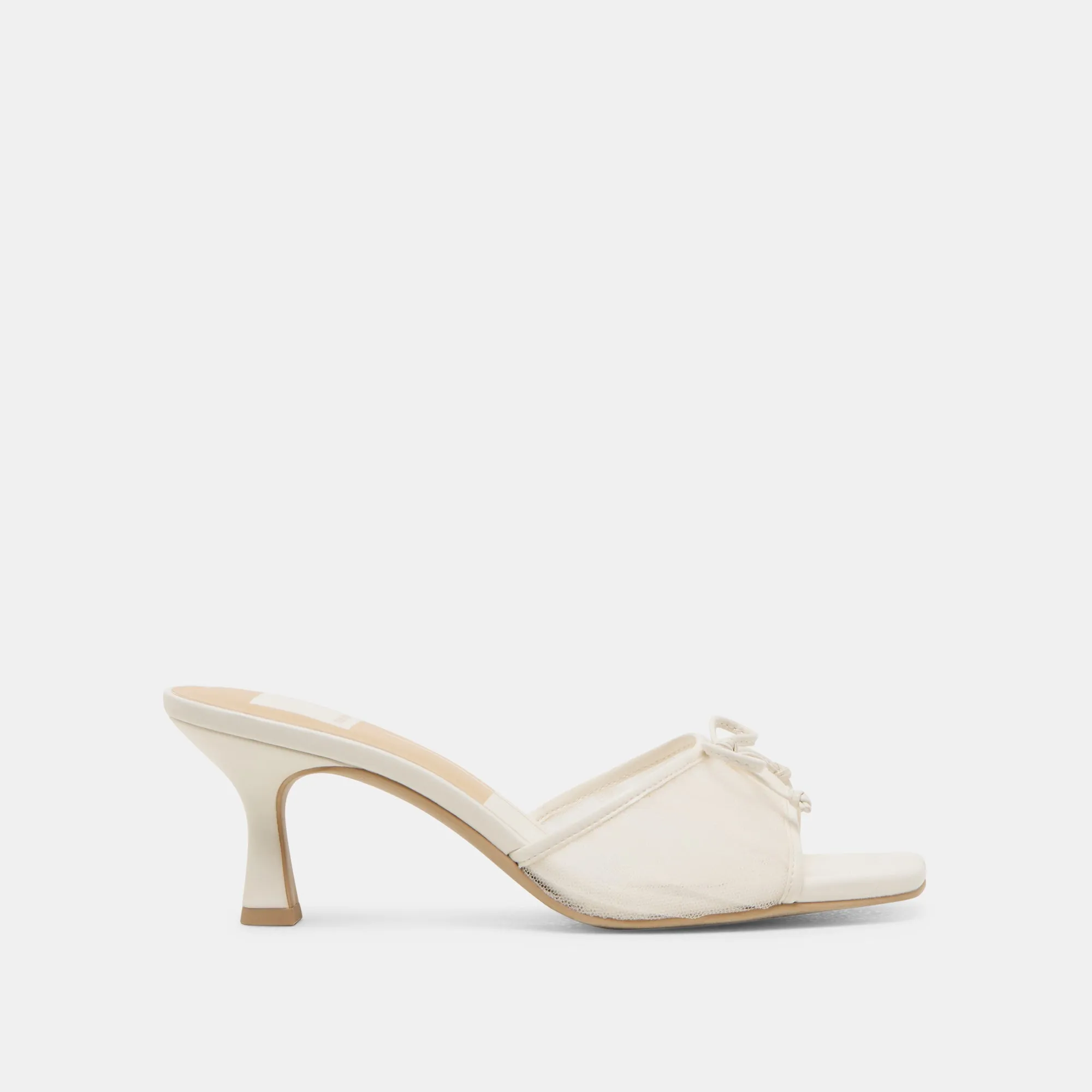 GALEN HEELS WHITE TULLE Slip Resistant Outsole