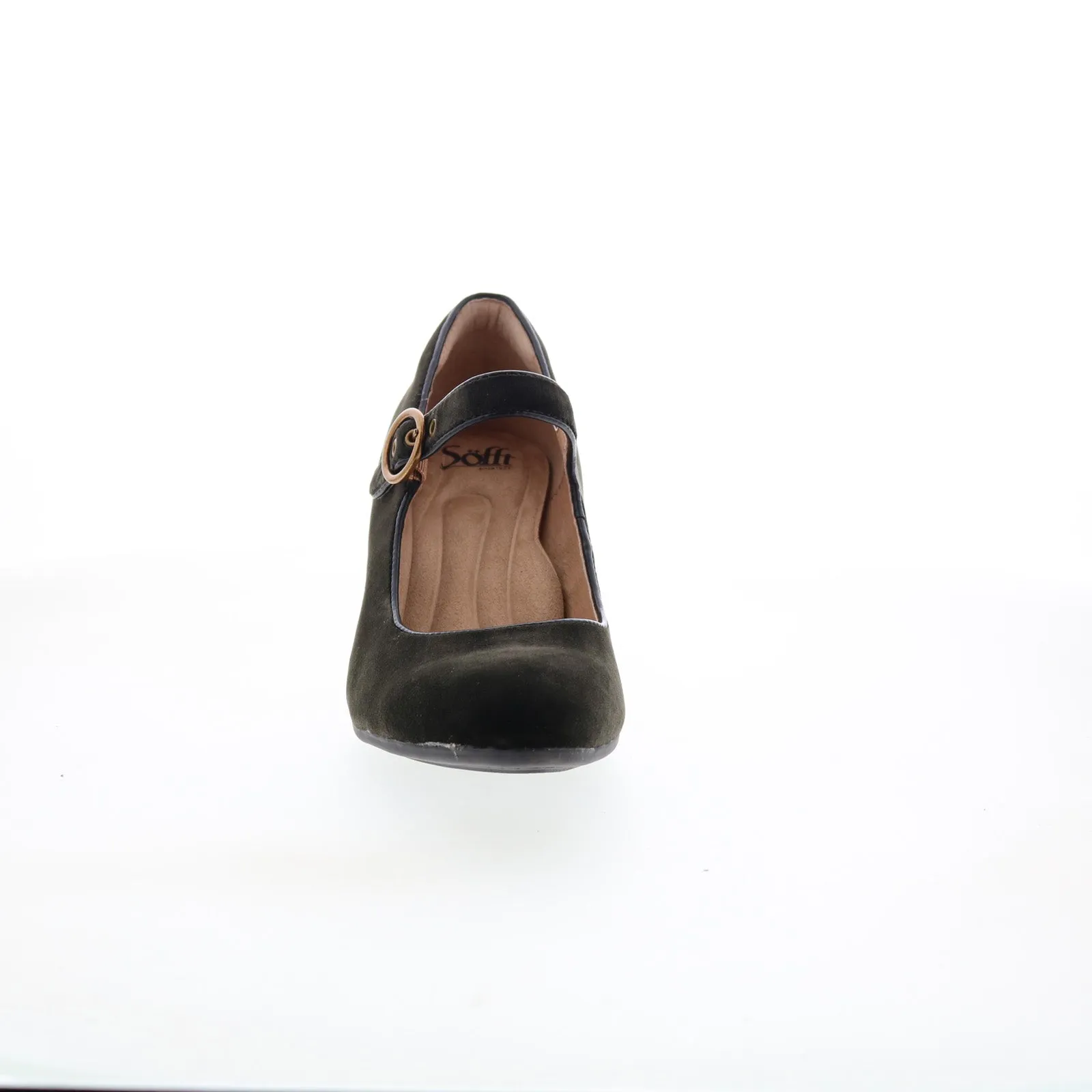 Chic Party Heels Sofft Petra SF0073406 Womens Green Leather Pumps Heels Shoes
