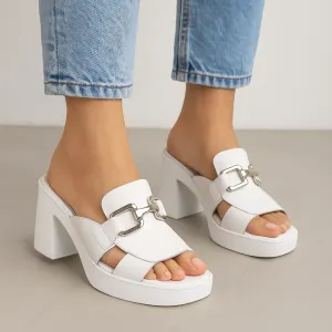 TAMARA LONDON BASS WHITE Smooth Soles Customizable
