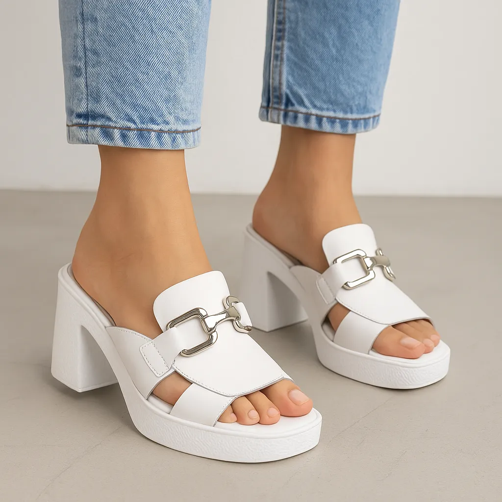 TAMARA LONDON BASS WHITE Smooth Soles Customizable