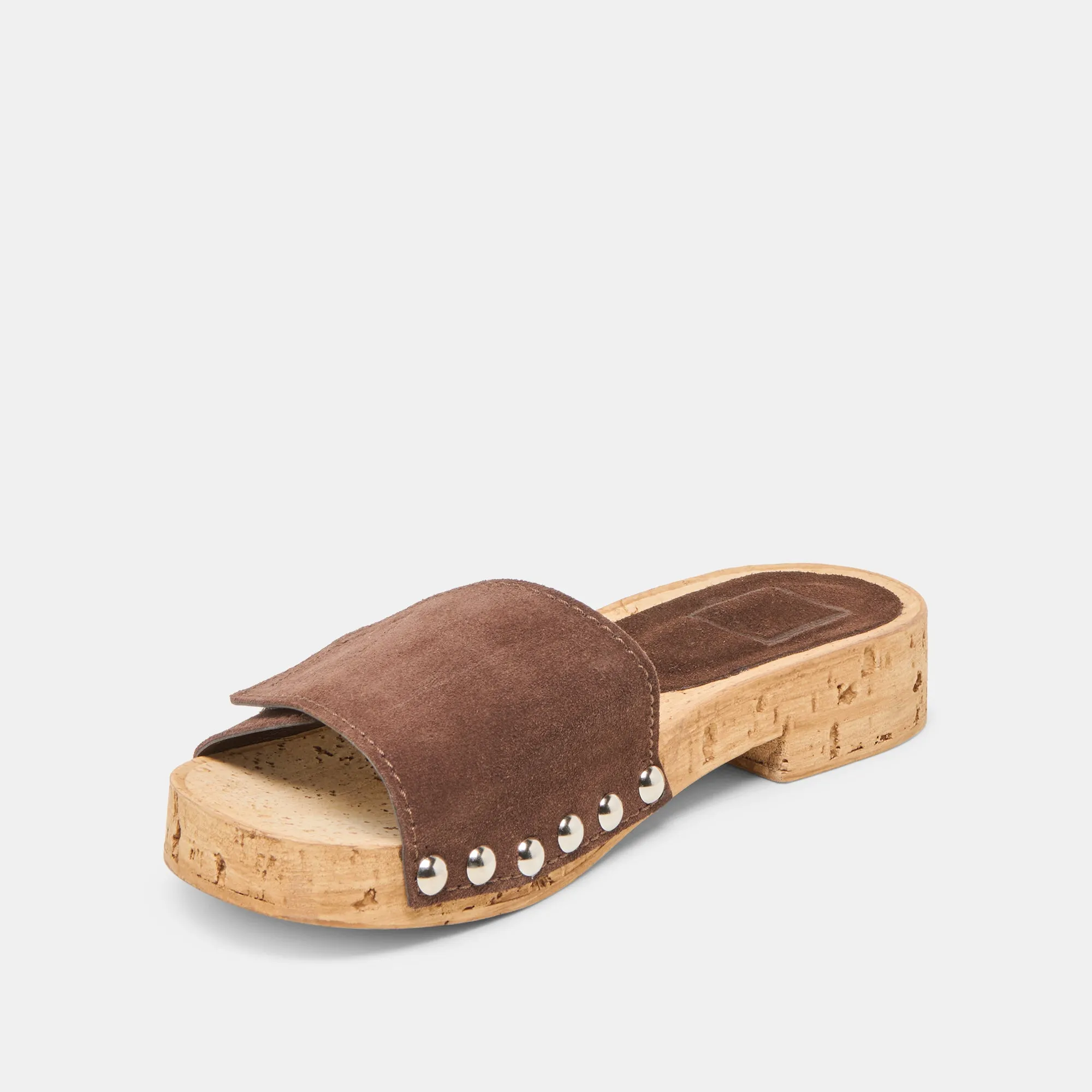 Garden Walk Outdoor Fun SANDY SANDALS DK BROWN SUEDE