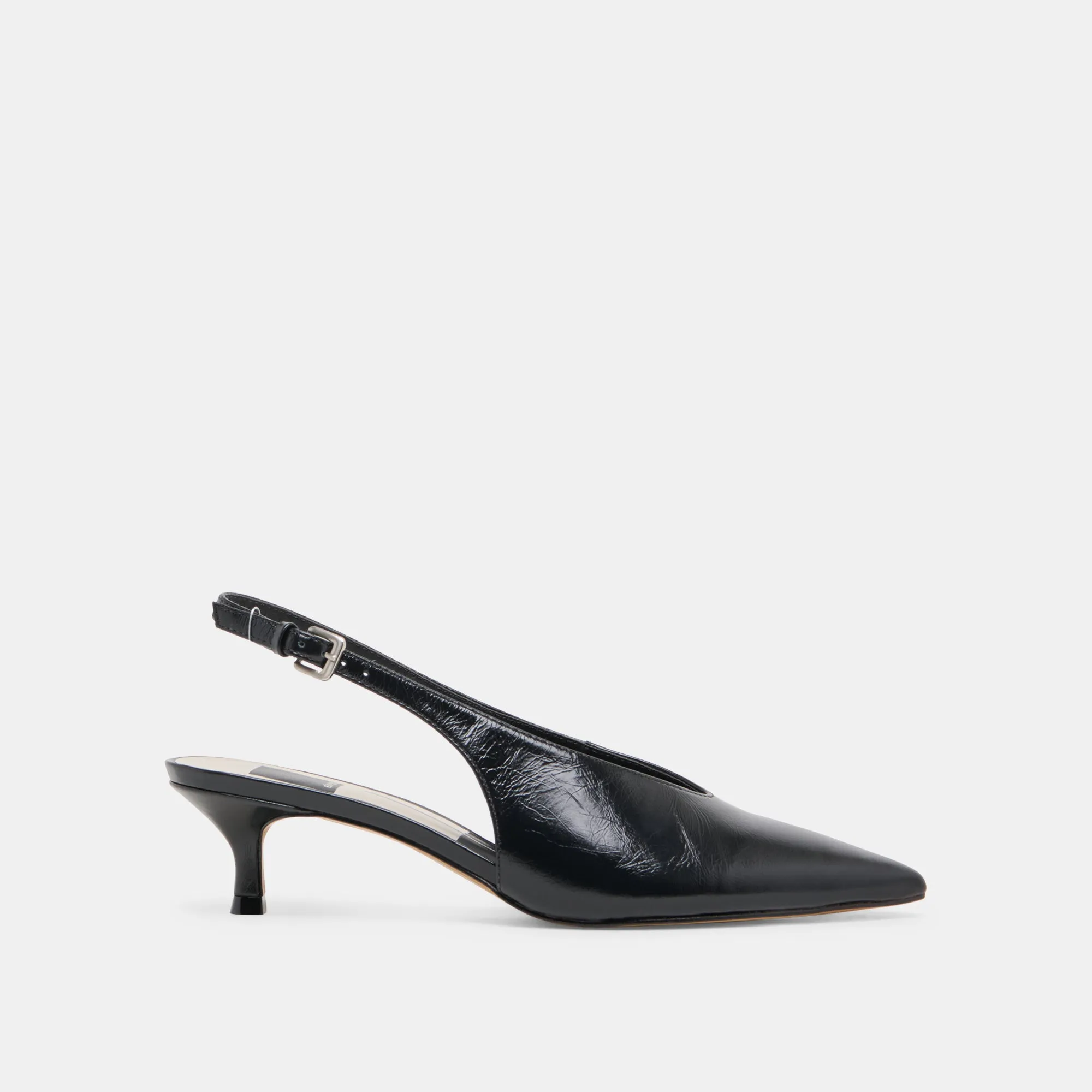 ALENNA HEELS MIDNIGHT CRINKLE PATENT Indoor Soft Interior