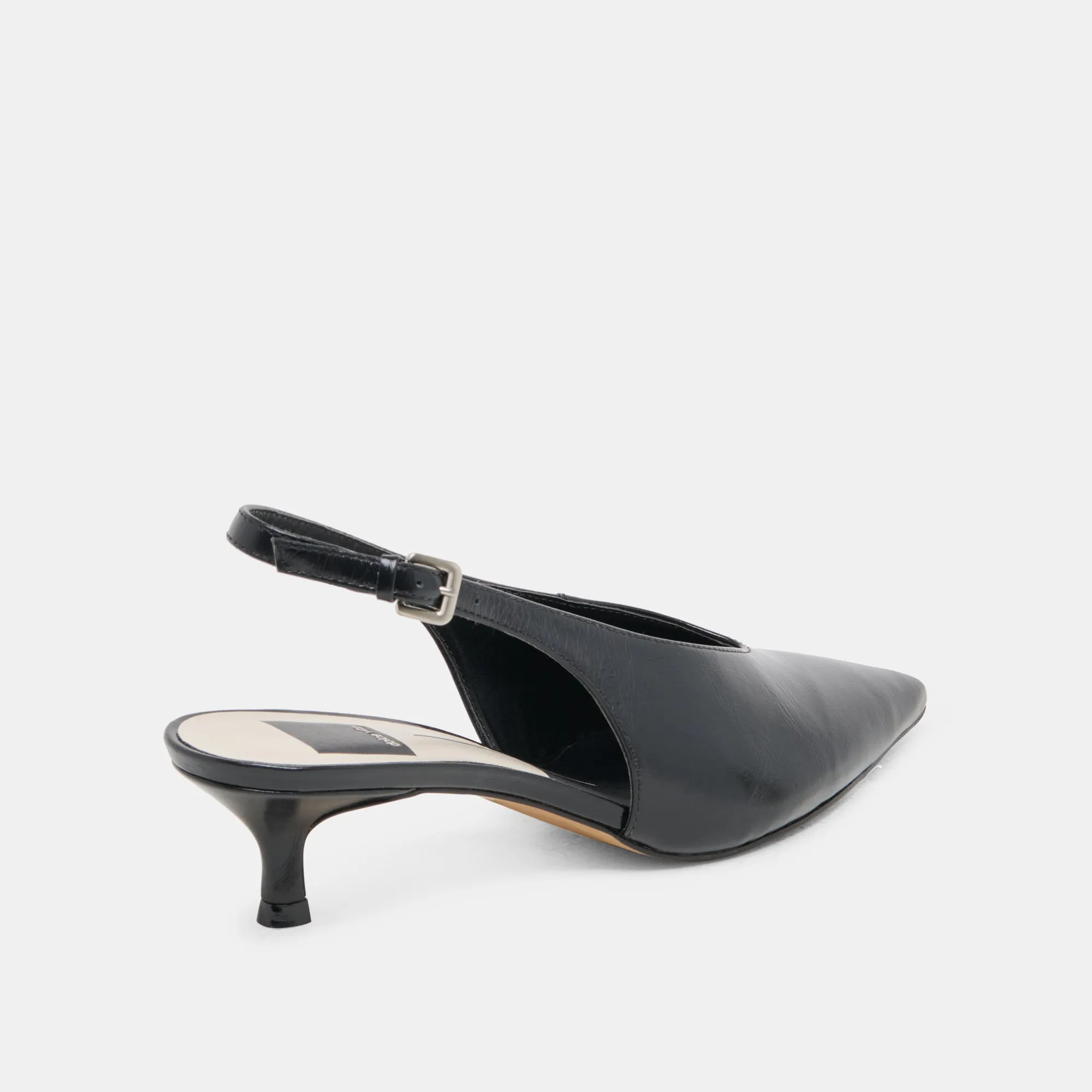 Enhanced Mobility Moisture wicking ALENNA HEELS MIDNIGHT CRINKLE PATENT