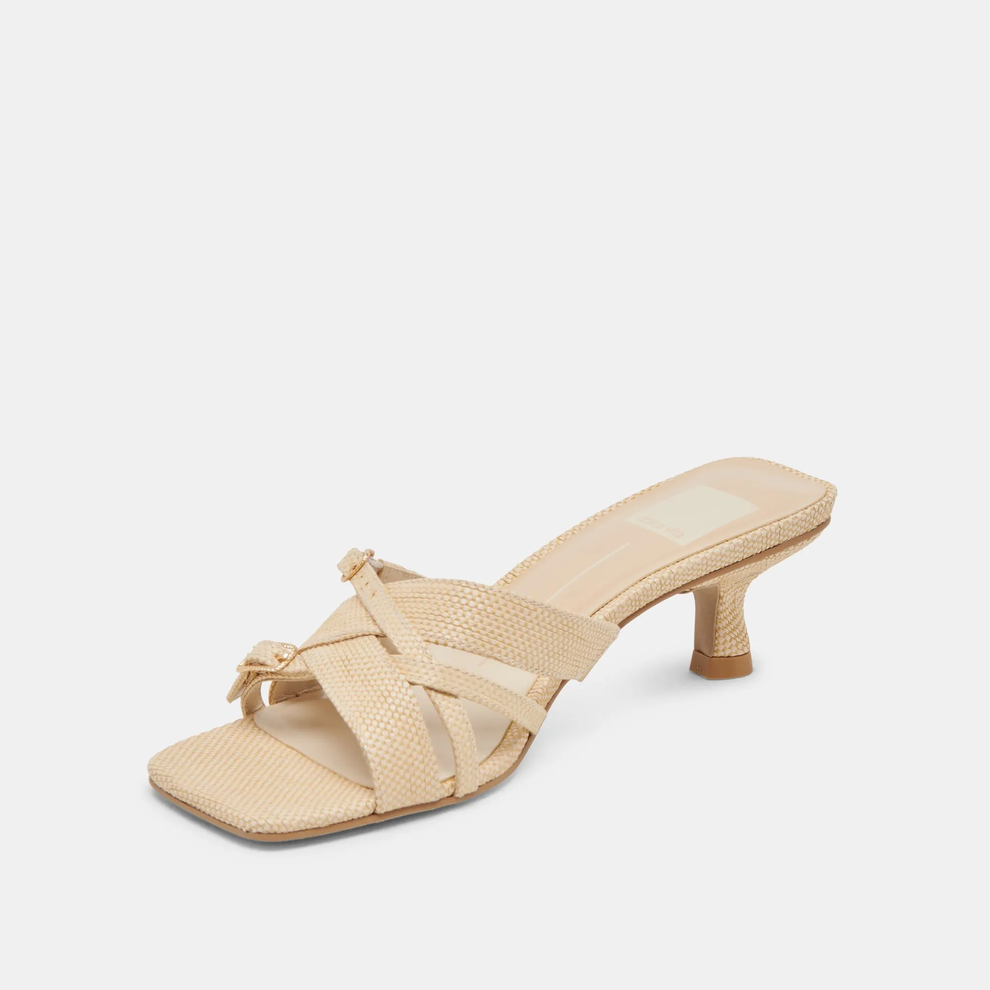 BRYANT HEELS NATURAL WOVEN RAFFIA Summer Wedding Heels platform sandals