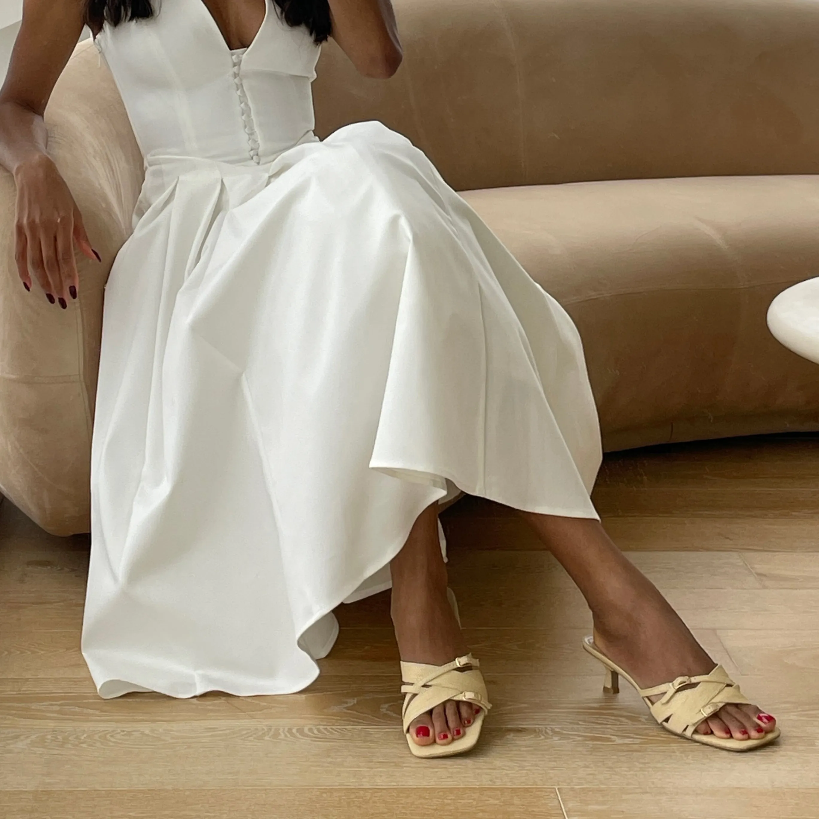 Peep Toe Pumps Glam Heeled Sandals BRYANT HEELS NATURAL WOVEN RAFFIA