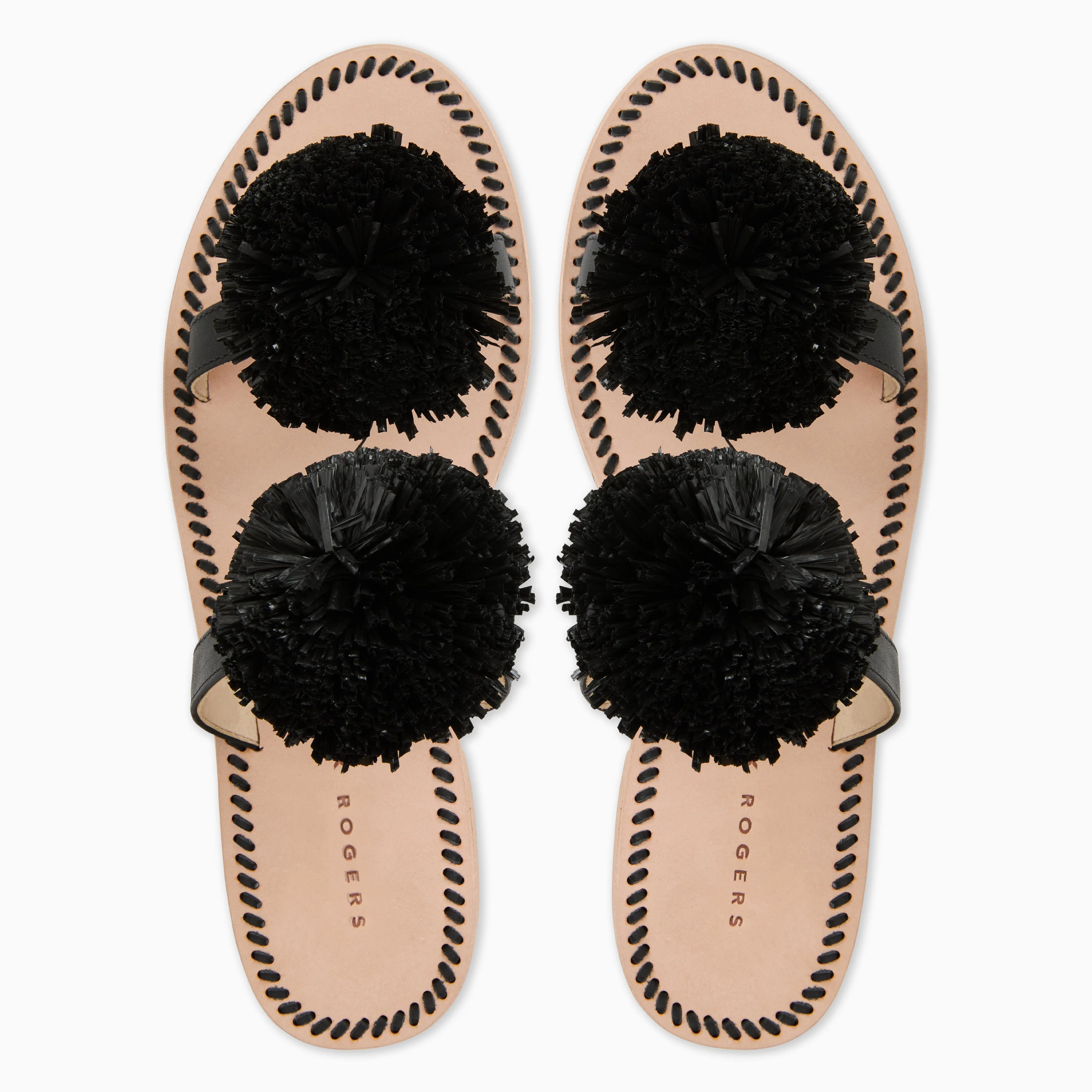 Star Mood Calm Step Daffodil Leather Flat Sandal