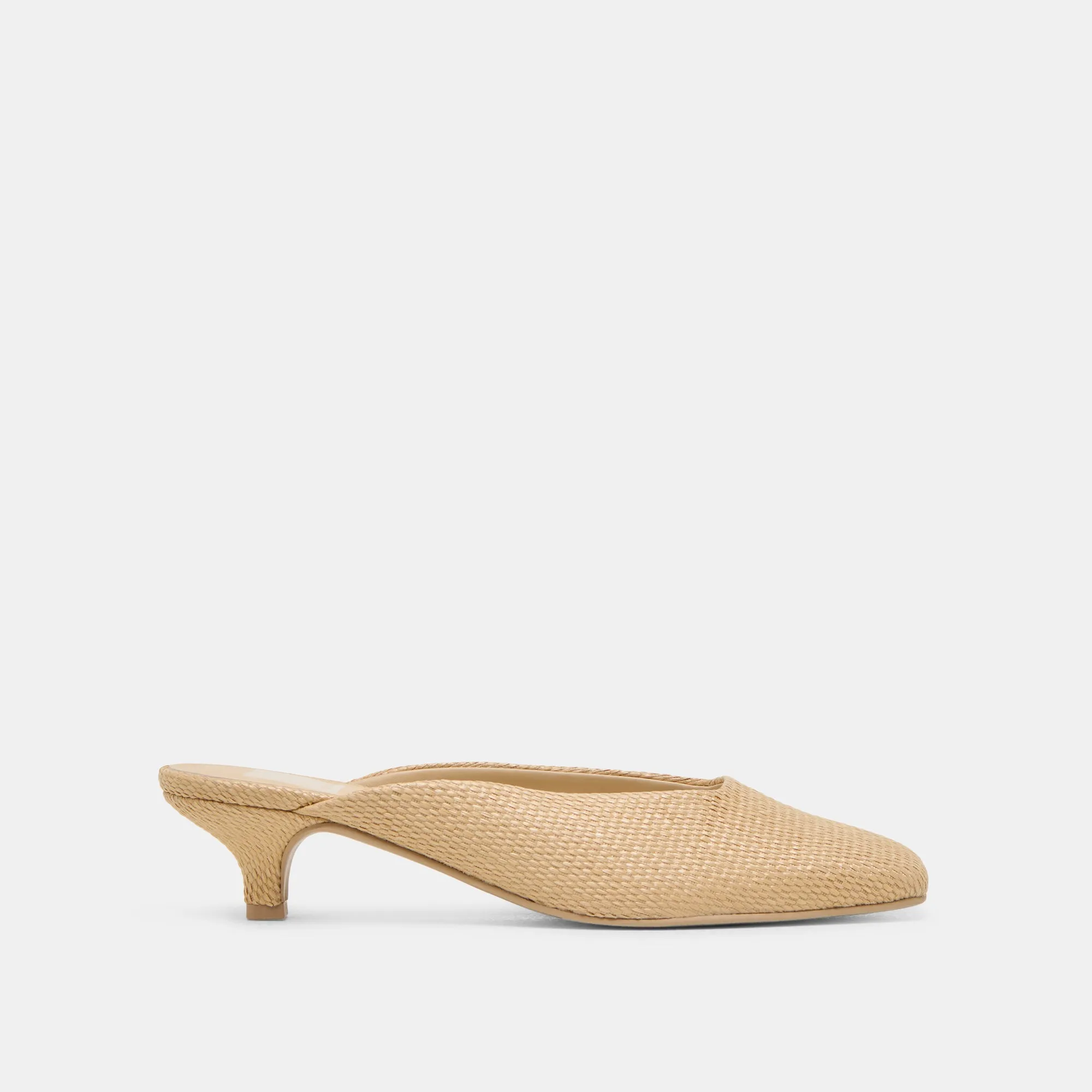 Platform Booties UMARA HEELS LT NATURAL RAFFIA