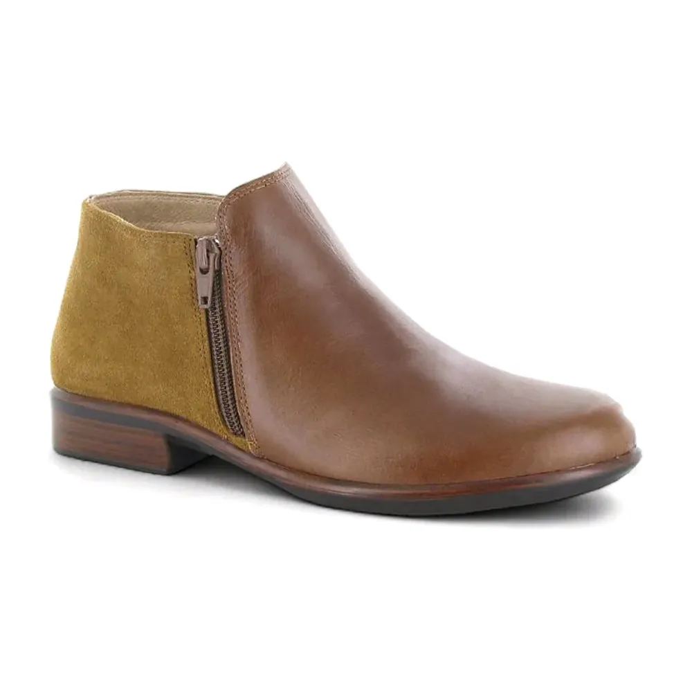 Rain Step Helm Bootie (26030) - Maple Brown Leather/Desert Suede