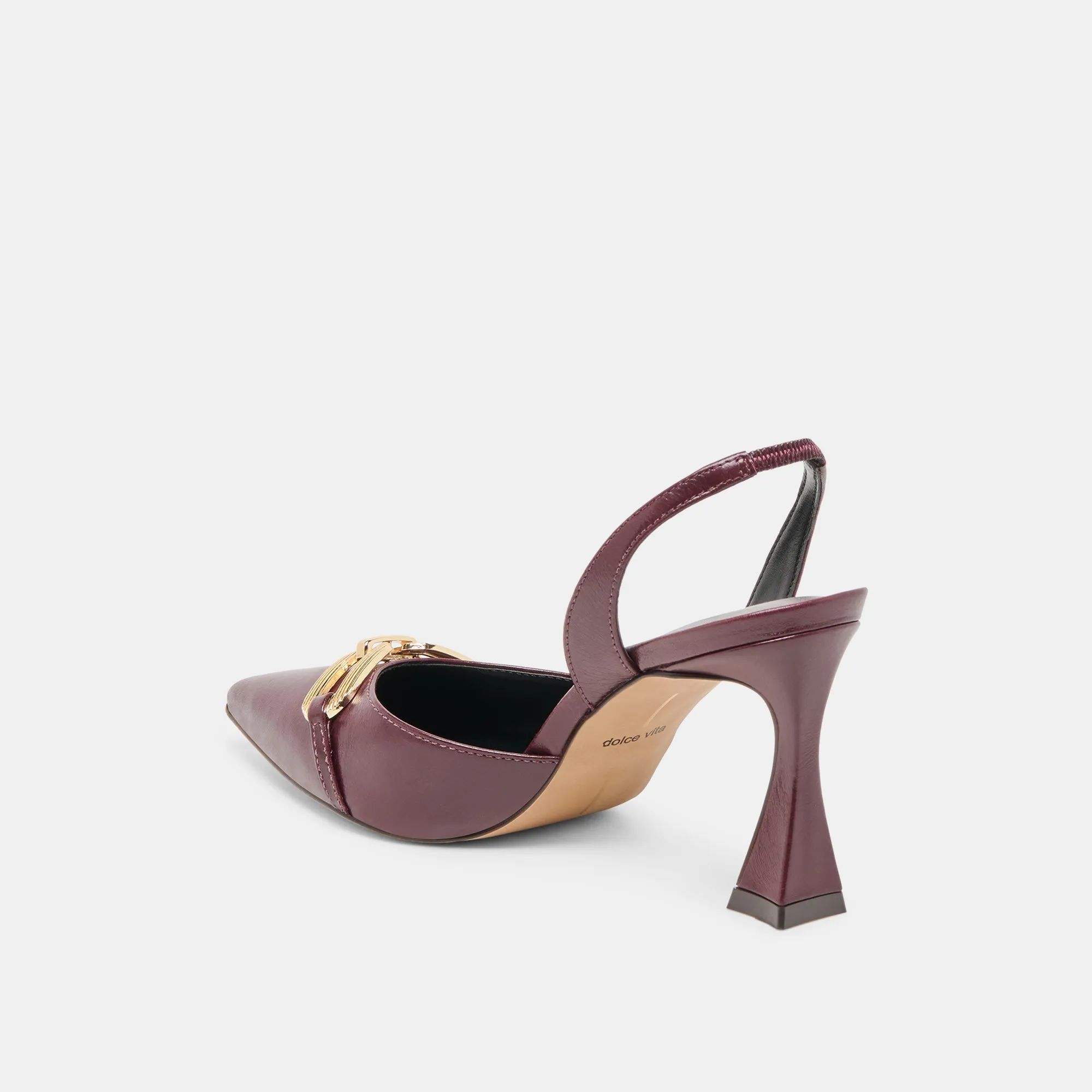 MALIK HEELS CRANBERRY CRINKLE PATENT Soft Insole Glamorous Stilettos