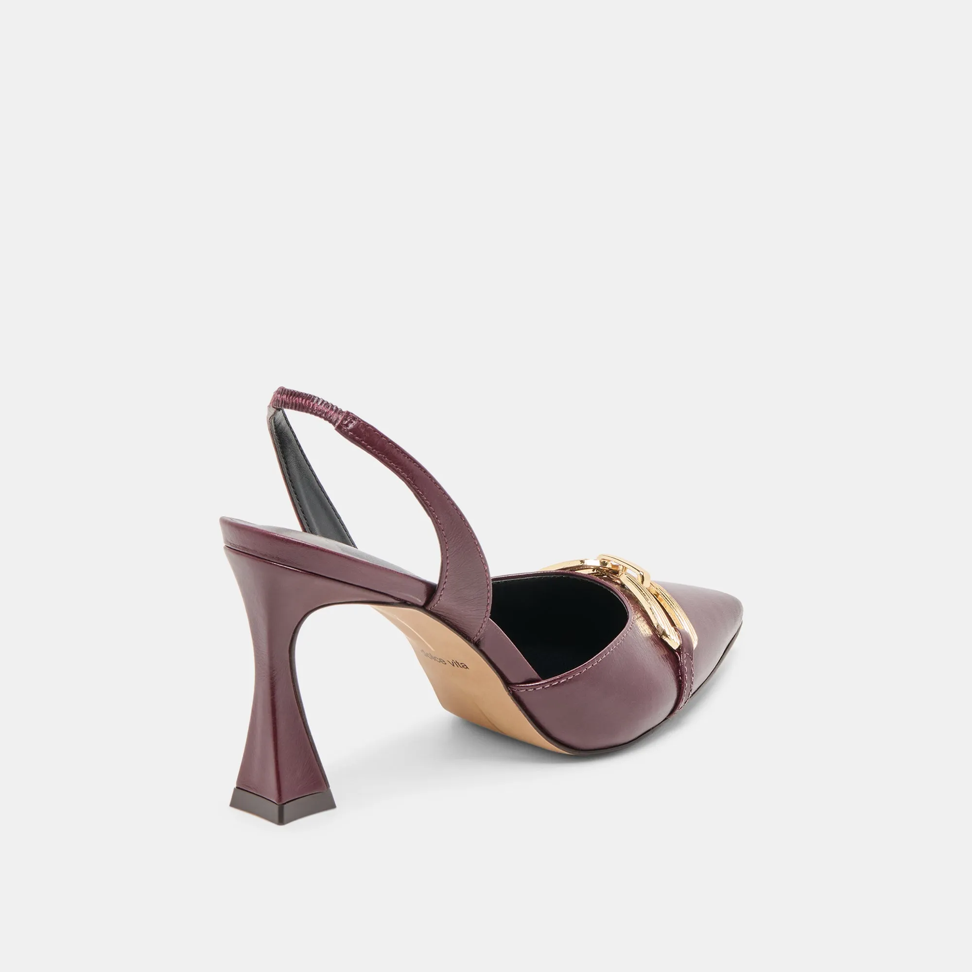 MALIK HEELS CRANBERRY CRINKLE PATENT Bridal Footwear with Style Minimal Heels