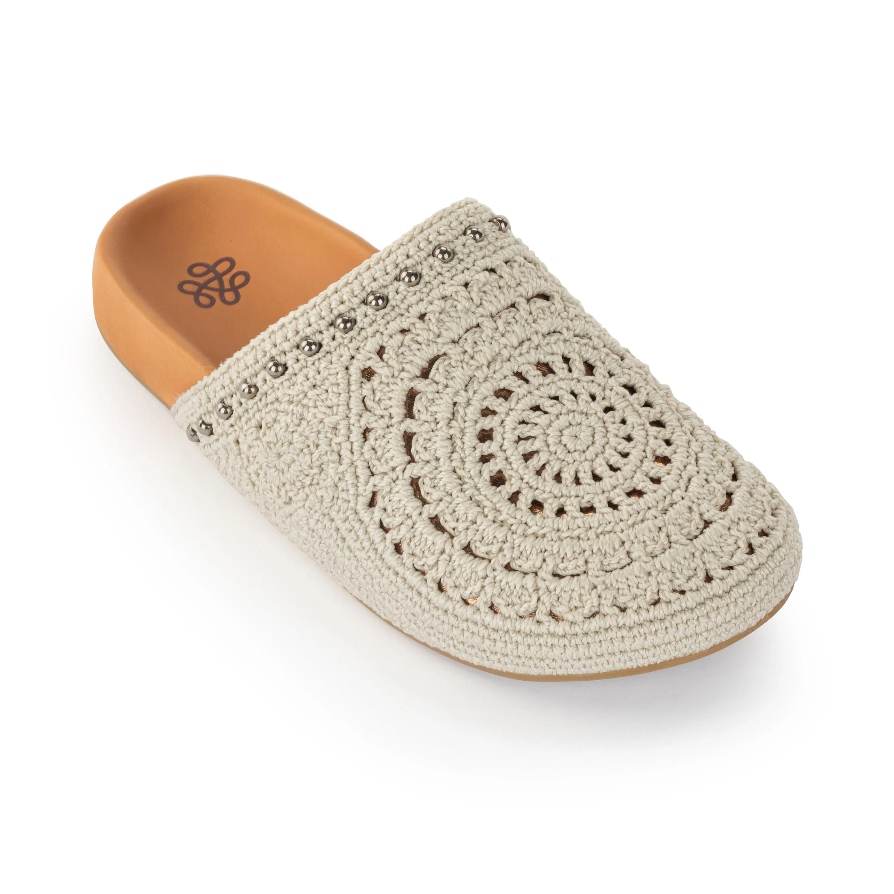 Closet Core Bolinas Clog - Hand Crochet - Natural Medallion