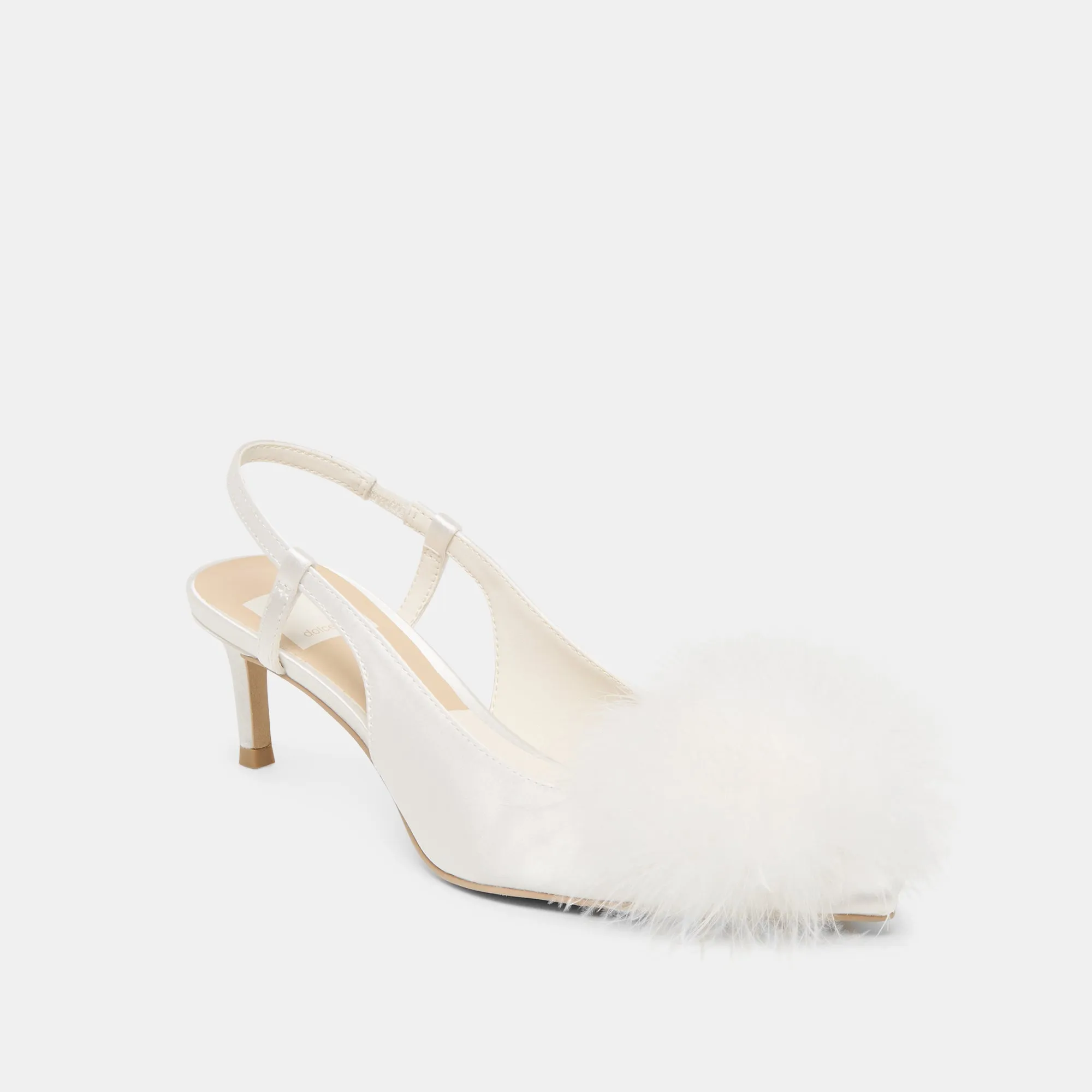 Professional Heels KAMY HEELS TRUE WHITE SATIN