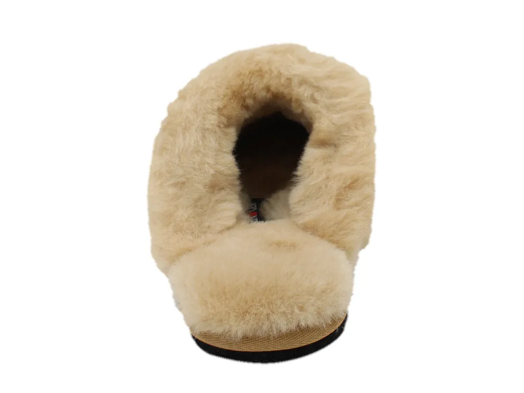 World Walk Haflinger Sheepskin Slippers North Star Beige
