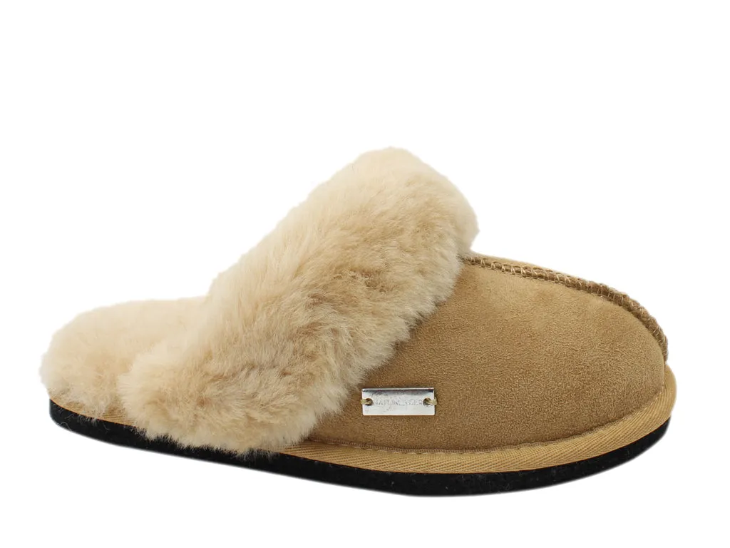 Haflinger Sheepskin Slippers North Star Beige Every Step