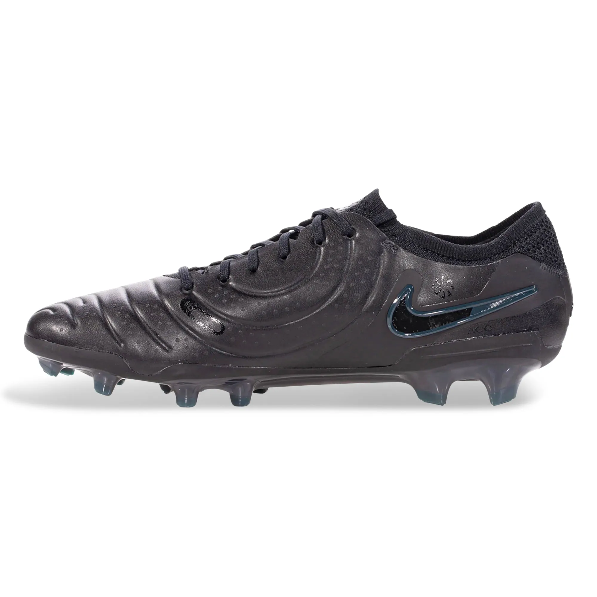 Shock Absorb Stamina Run Nike Legend 10 Elite FG Soccer Cleats (Black/Deep Jungle)