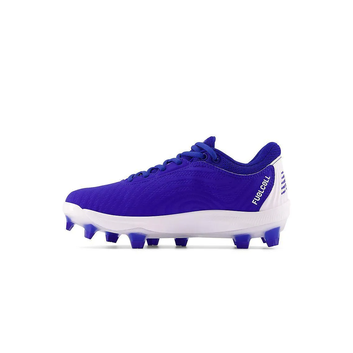 Classy durability Supportive Comfort New Balance Women's FuelCell FUSE v4 Molded Fastpitch Softball Cleats - Team Royal/Optic White - SPFUSEB4