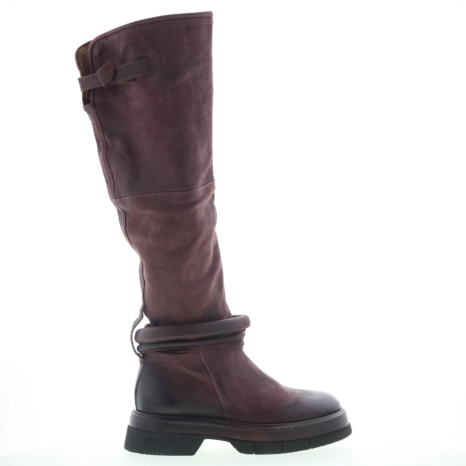 Comfort Zone A.S. 98 Vick Womens Brown Leather Zipper Knee High Boots