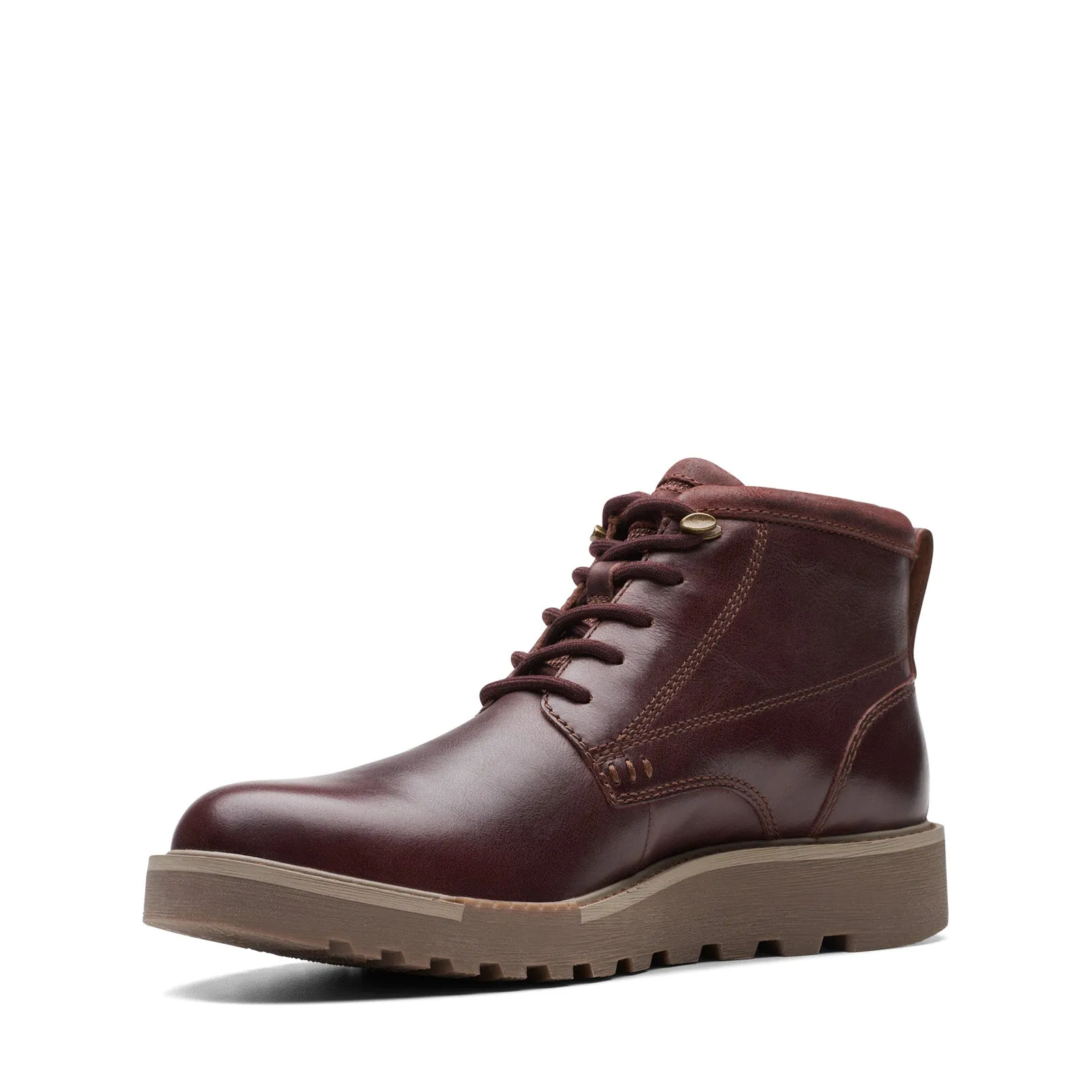 Stable Fit Clarks Barnes Lace 26174635 Mens Brown Leather Lace Up Chukkas Boots