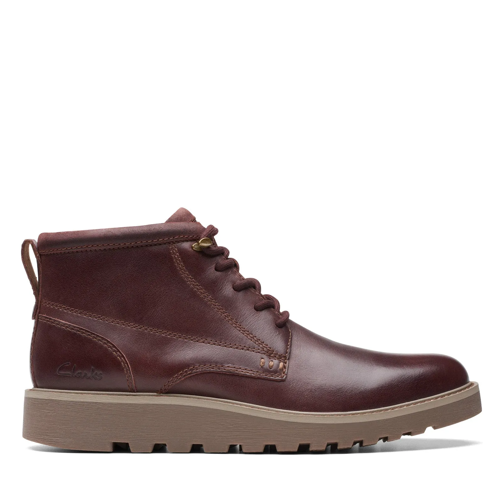 Daily Commuter Clarks Barnes Lace 26174635 Mens Brown Leather Lace Up Chukkas Boots