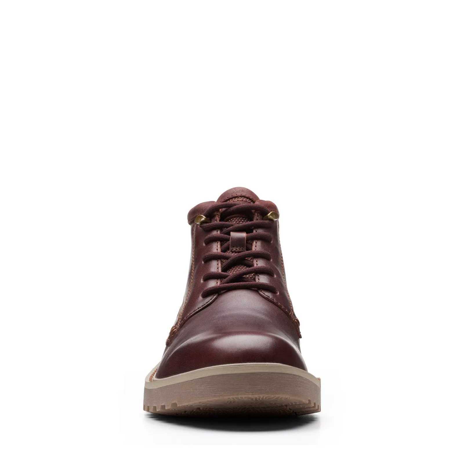 Clarks Barnes Lace 26174635 Mens Brown Leather Lace Up Chukkas Boots Weekend Wear Soft Touch
