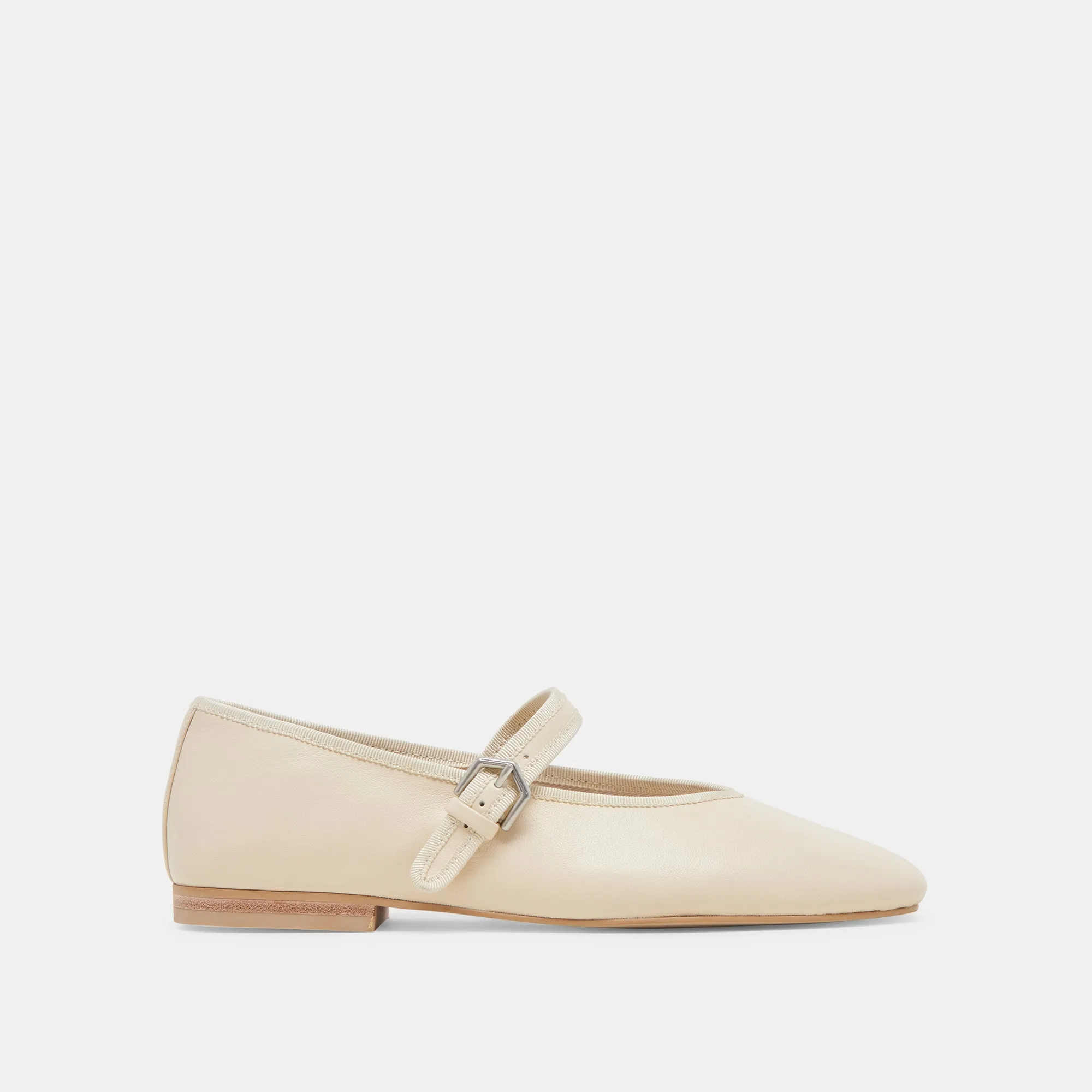 Lightweight Village Tour ROSLYN BALLET FLATS CREME LEATHER