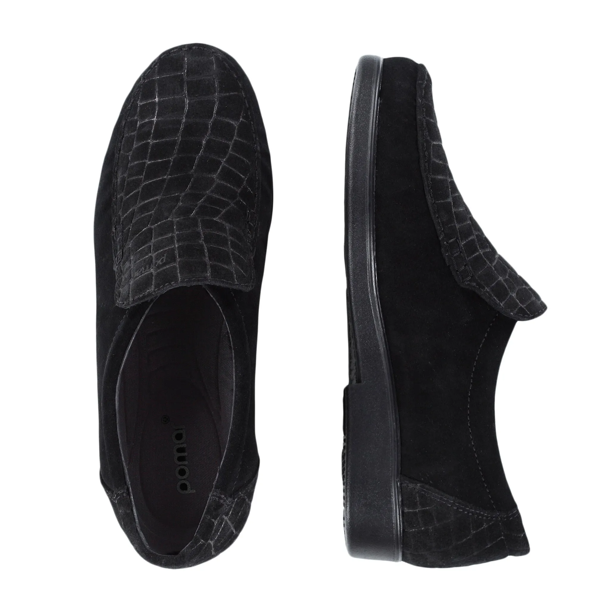 Crocodile Embossed Suede Finish TOPI Men??s Limited-Edition loafers