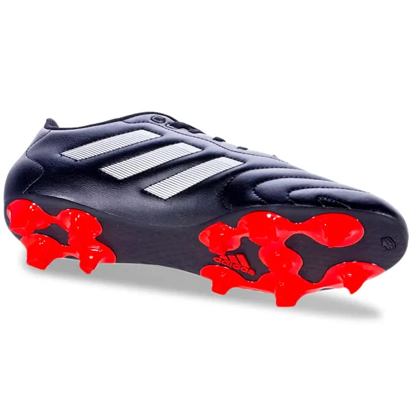 adidas Goletto VIII Firm Ground Soccer Cleats (Black/White/Red) Passing Accuracy Rotational Stability