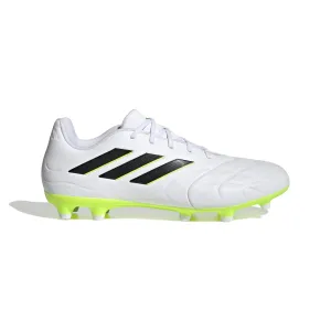Injury prevention ADIDAS HQ8984 COPA PURE.3 FG MN'S (Medium) White/Black/Lemon Leather Soccer Shoes