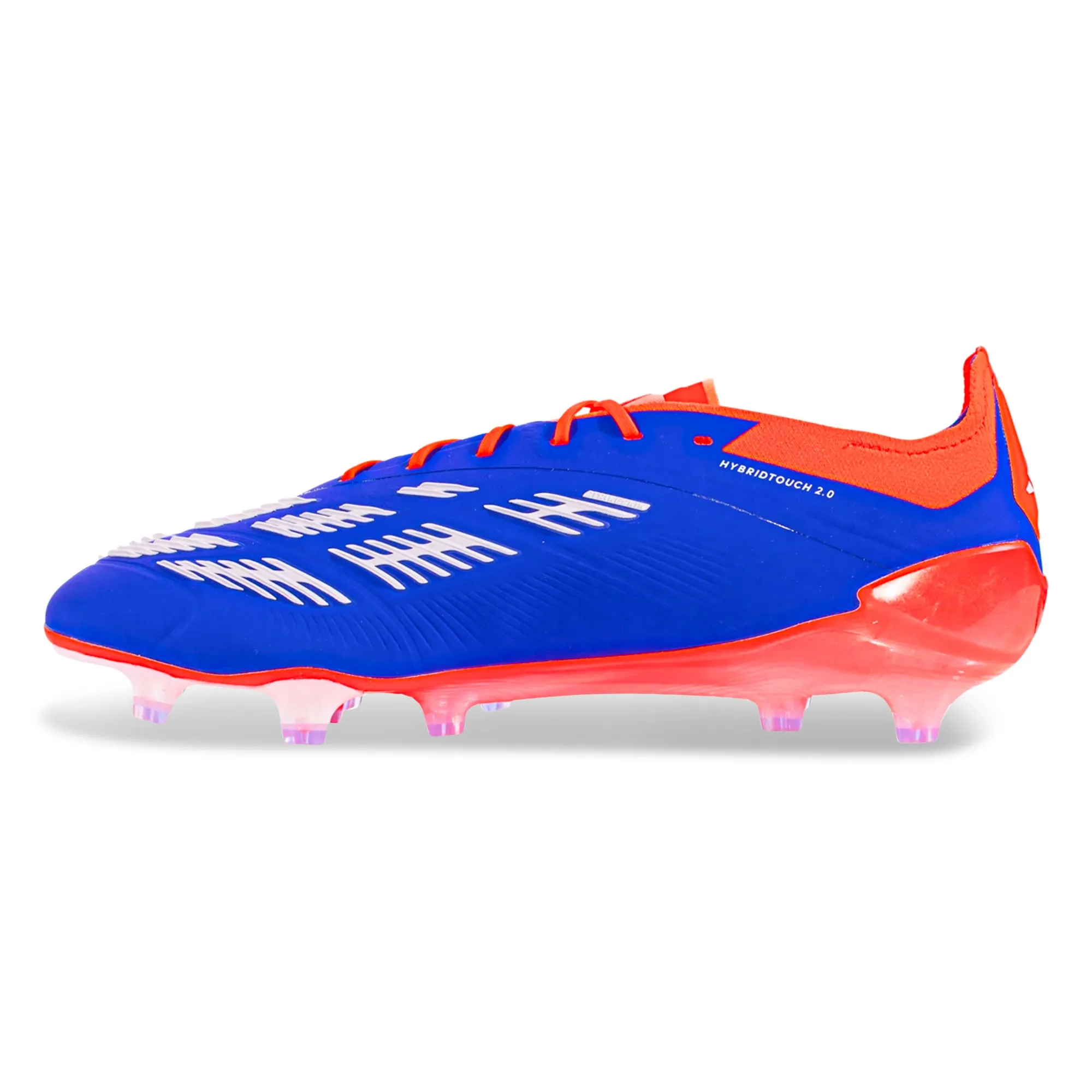 adidas Predator Elite FG Soccer Cleats (Lucid Blue/White/Solar Red) Fast Response Performance Gear