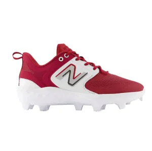 New Balance Men's Fresh Foam 3000 V6 Molded Baseball Cleats - Crimson with White - PL3000M6 Daily Go-To ground grip