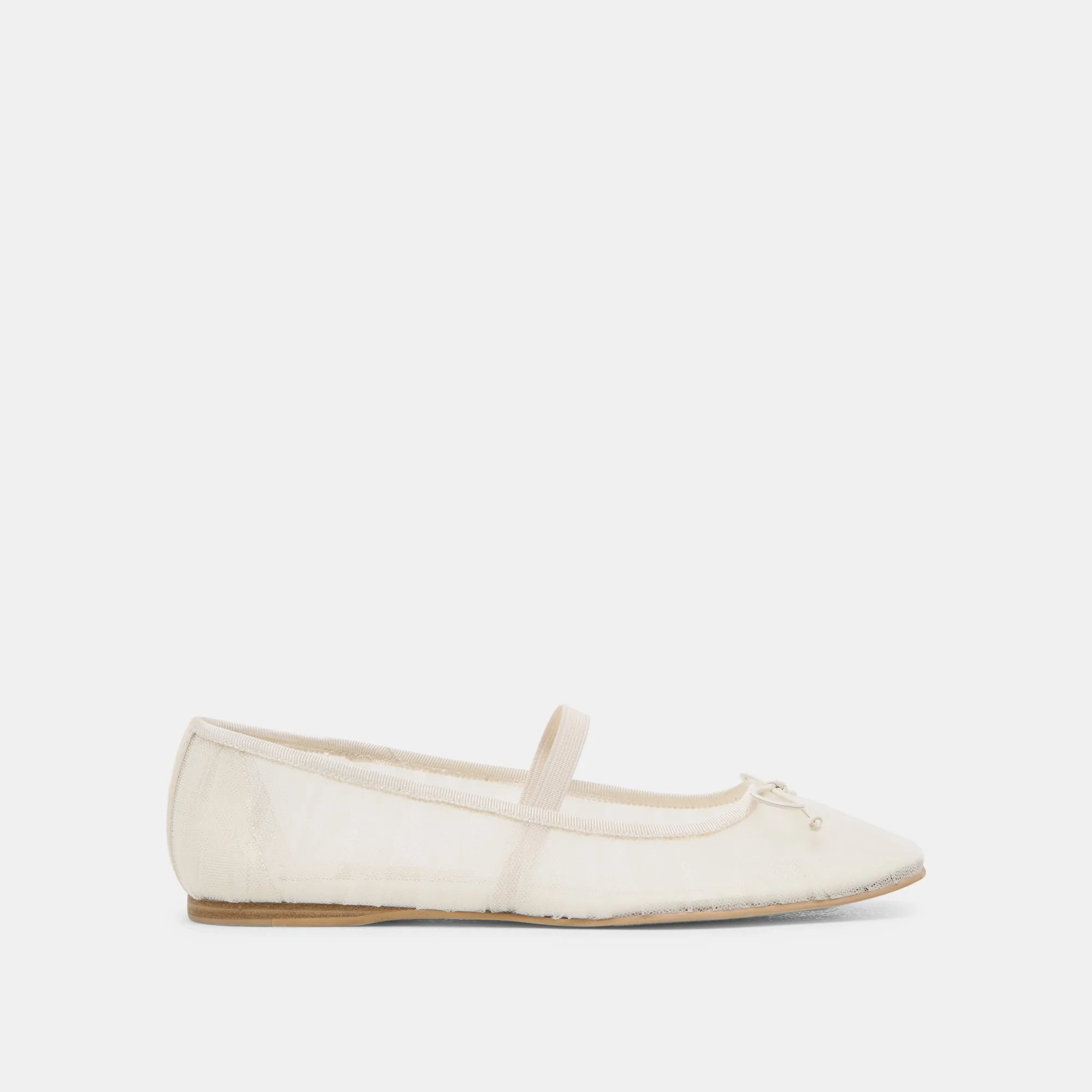 RAEVEN BALLET FLATS WHITE TULLE Simple