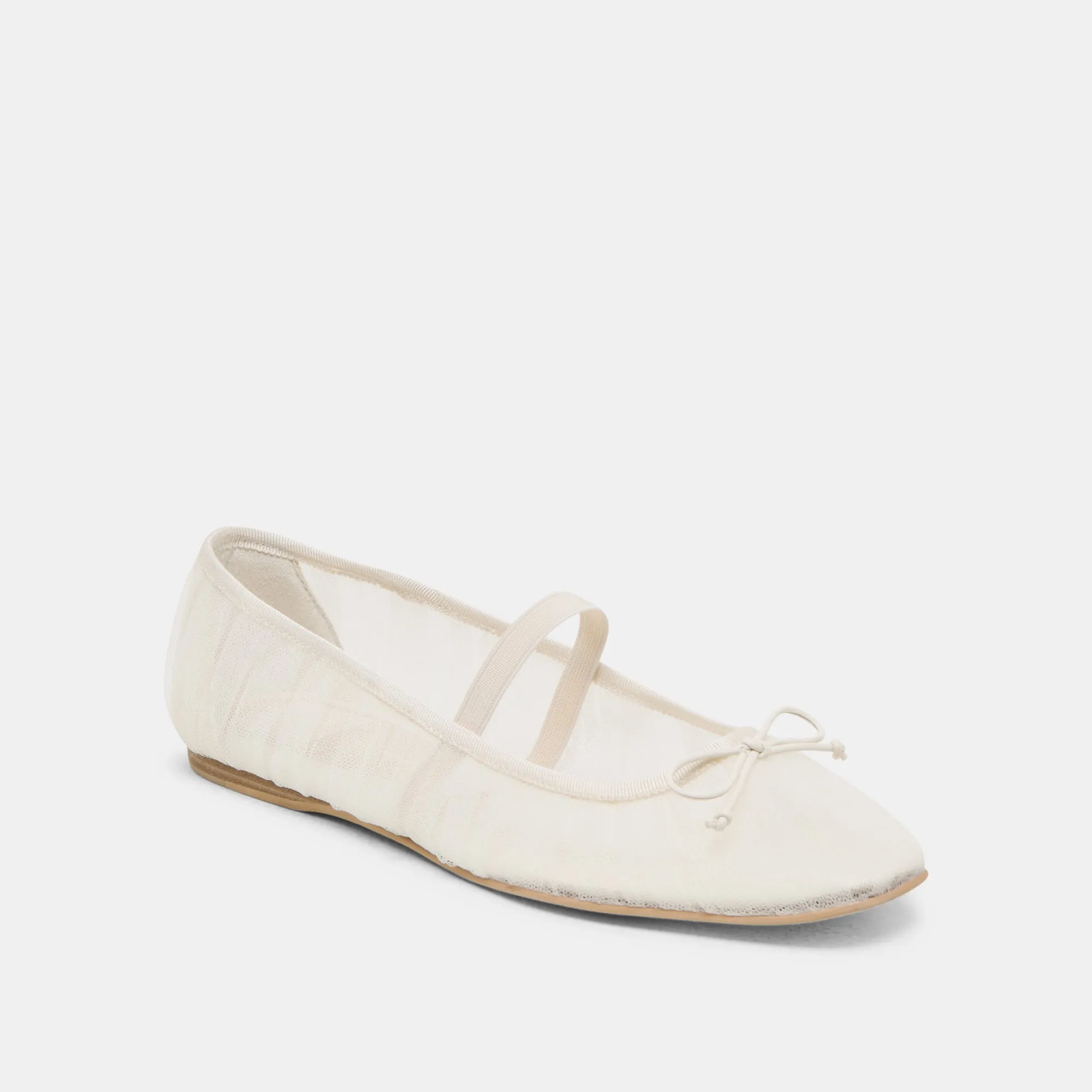 Cinema look Sky Glow RAEVEN BALLET FLATS WHITE TULLE