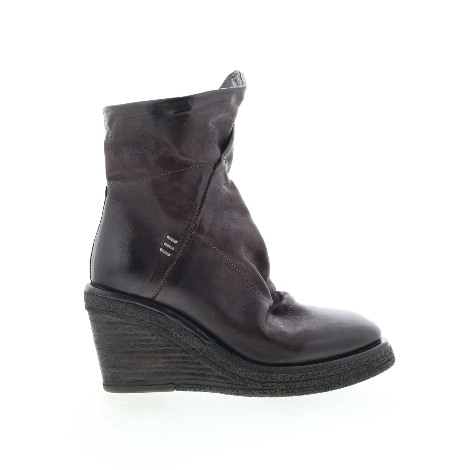 A.S. 98 Tremont Womens Brown Leather Zipper Casual Dress Boots Lightweight Build Functional And Fashionable