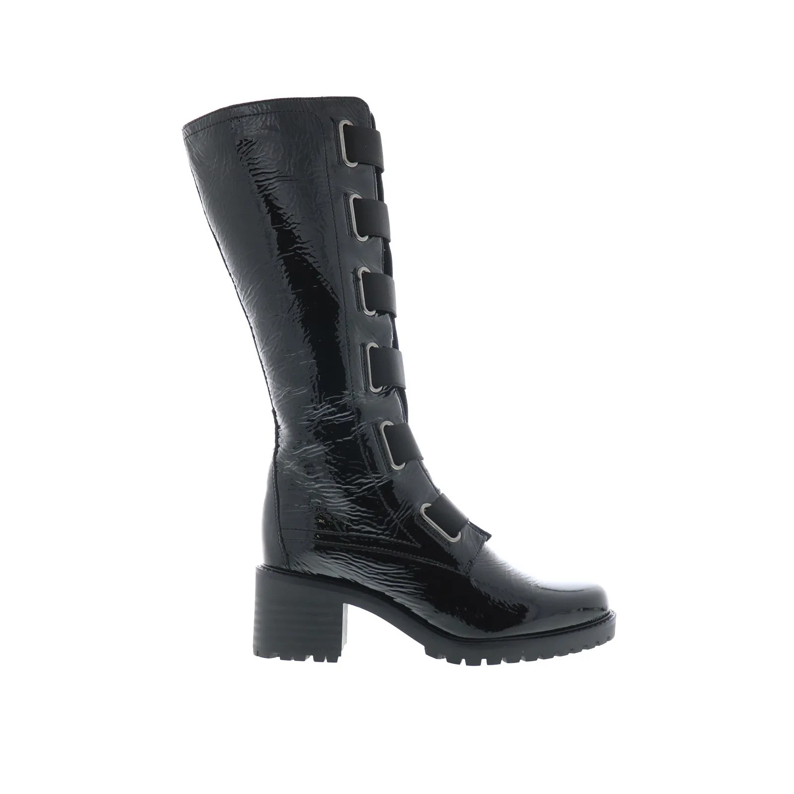 Bos. & Co. Intro Womens Black Synthetic Zipper Casual Dress Boots Subtle Finish
