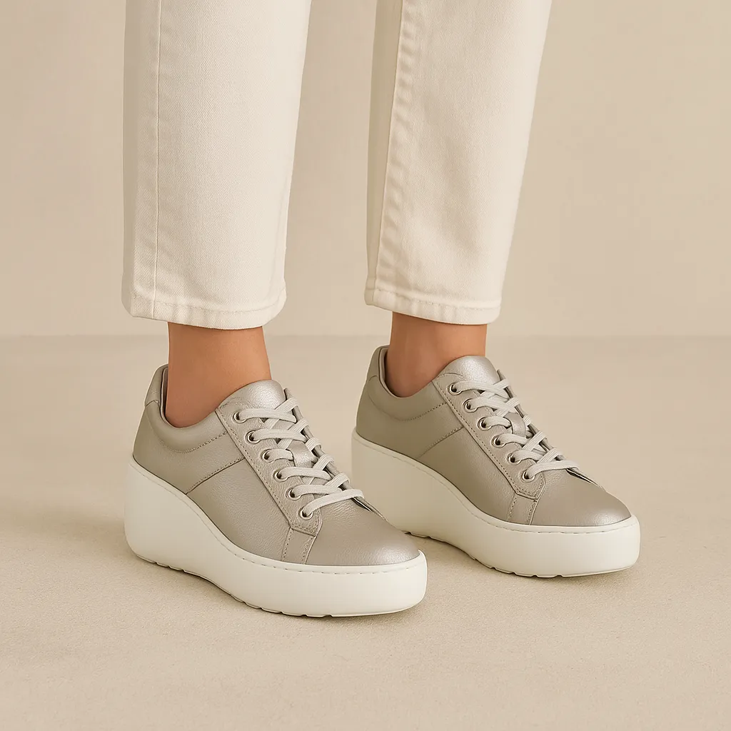 FLY LONDON DELF SILVER Canvas Material All-Purpose Style