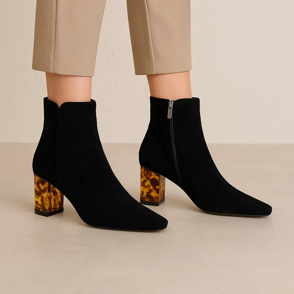 Breathable Uppers DJANGO & JULIETTE HALLEL BLACK SUEDE