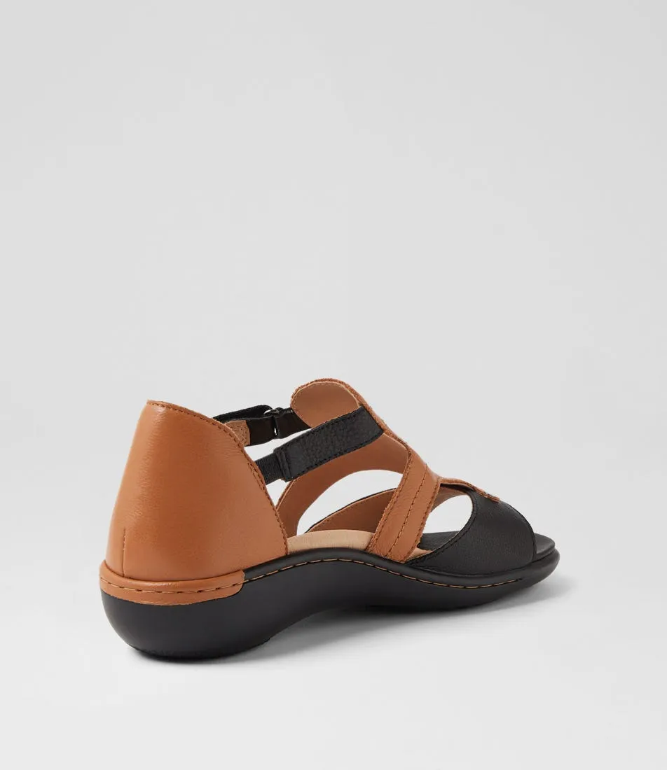 Errand Day Firm Step ZIERA BACE BLACK DARK TAN