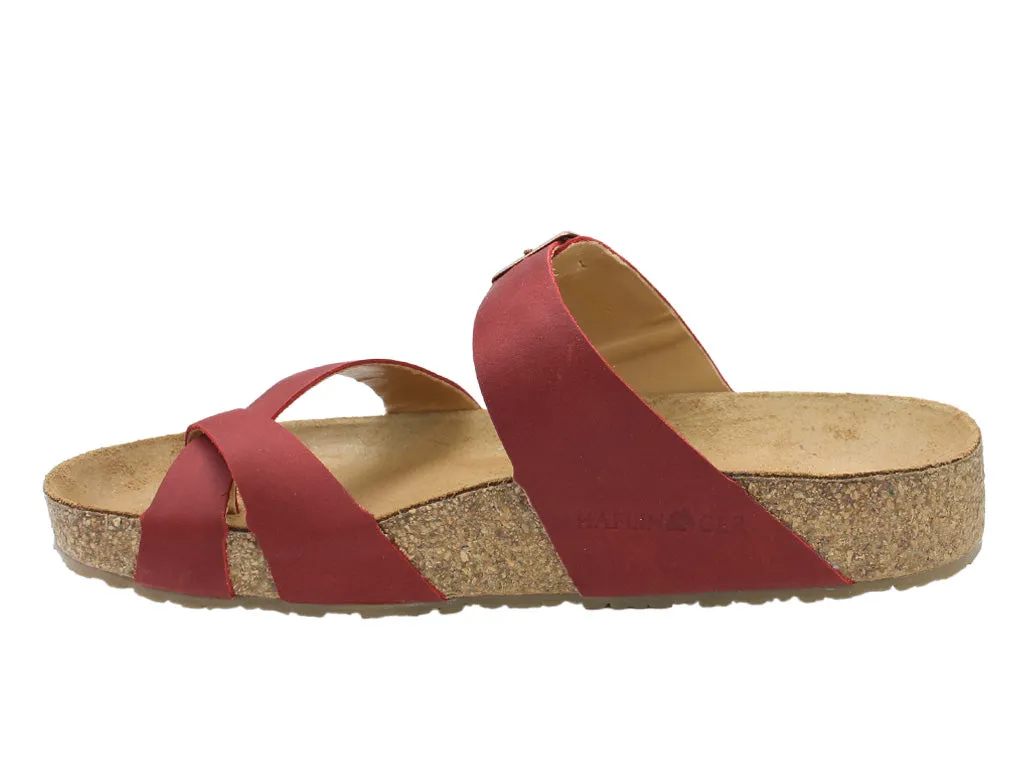 Haflinger Sandals Juno Country Red Tropical Leaf Wardrobe Staple