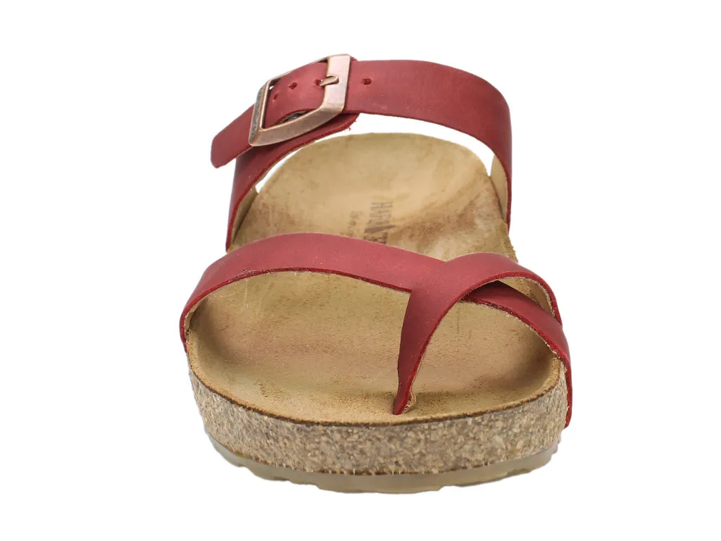 Haflinger Sandals Juno Country Red Trendy Design Leg Ease