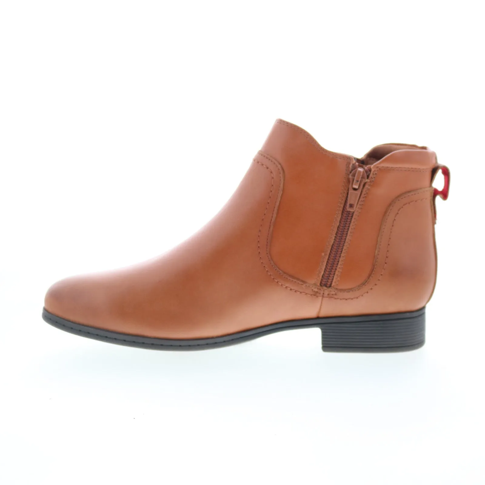 Business Meeting Cobb Hill Crosbie Gore CI9262 Womens Brown Wide Ankle & Booties Boots