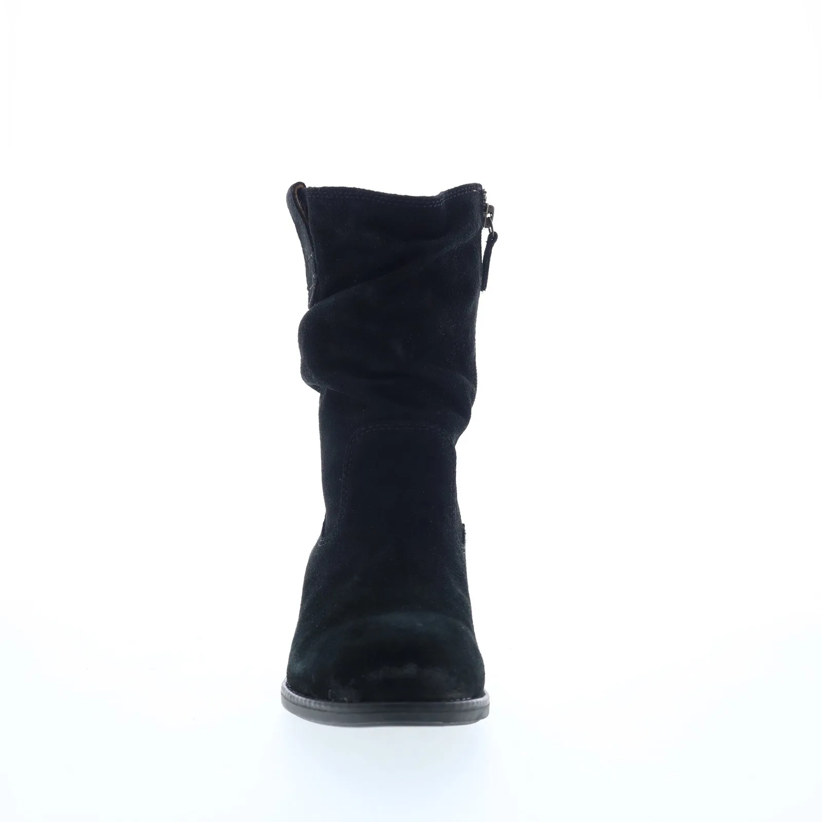 Comfortiva Chrysta CT0024201 Womens Black Suede Zipper Mid Calf Boots High-performance Premium Leather