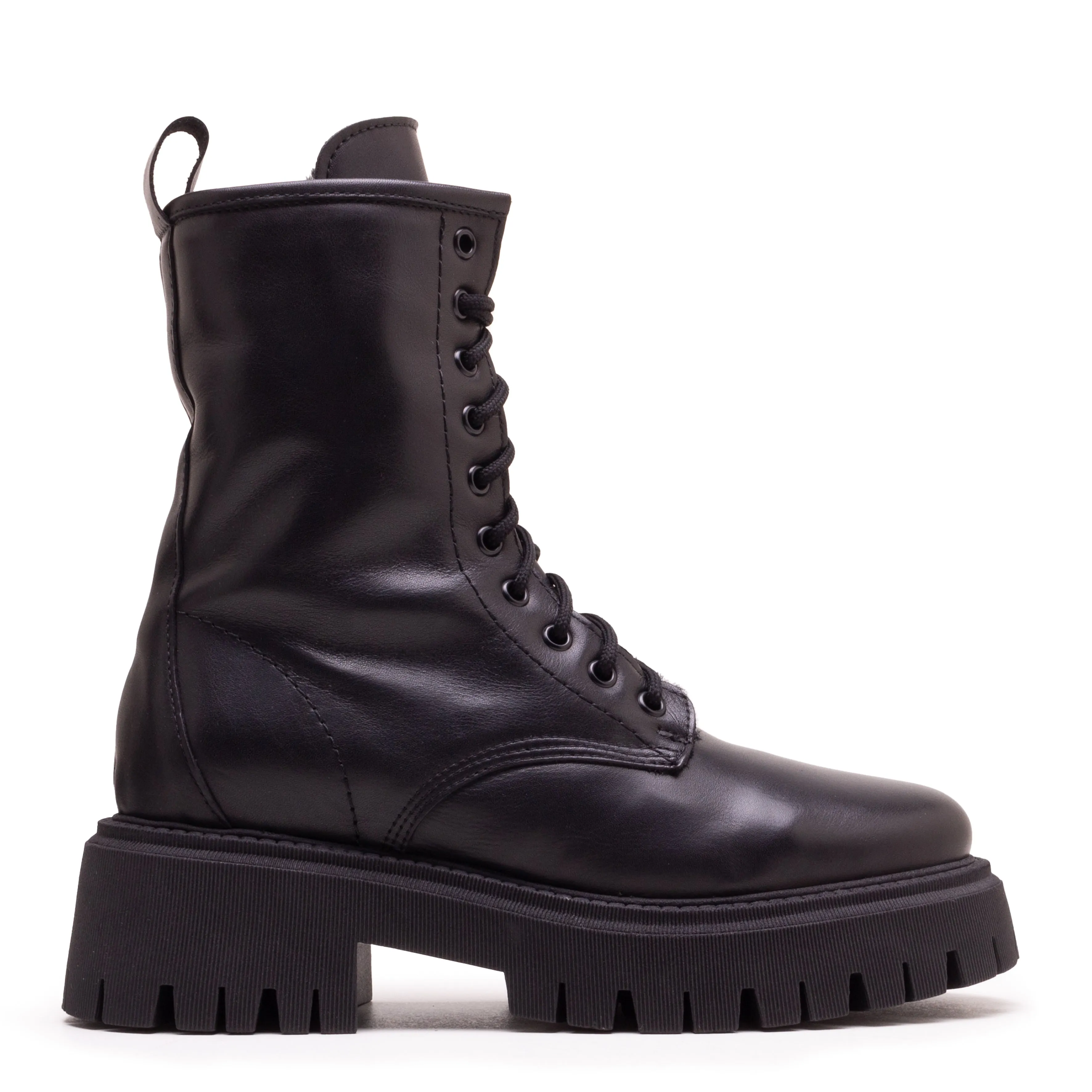 ASPEN COMBAT BOOTS WITH FUR Soft Interior