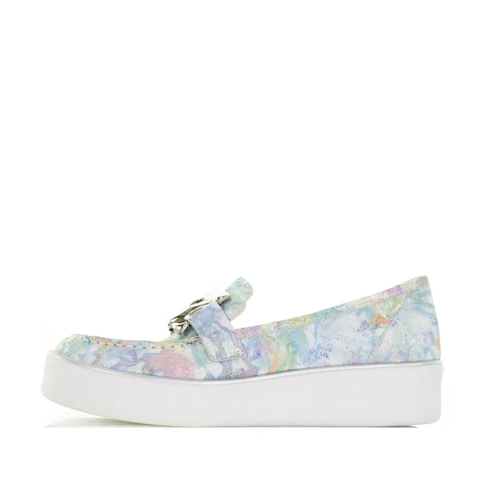 Quick Slip Shoes Effortless Step ZIERA ZURINA PASTEL METAL