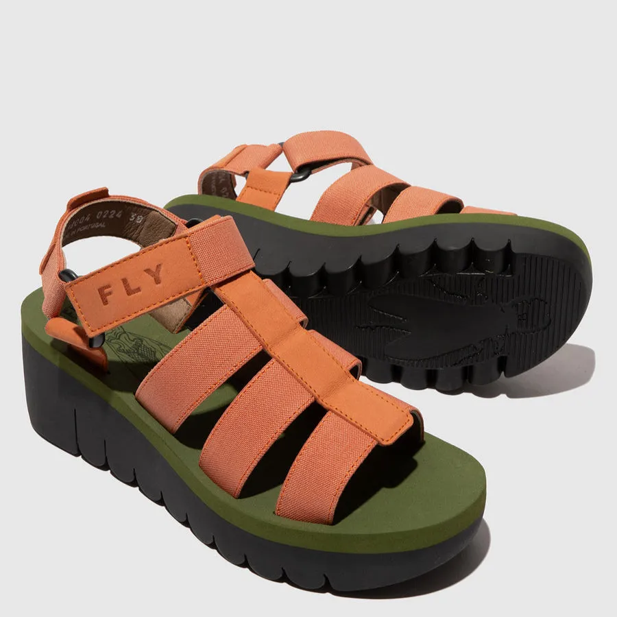 FLY LONDON YOJI TEA ROSE ARMY GREEN Sunset Hour