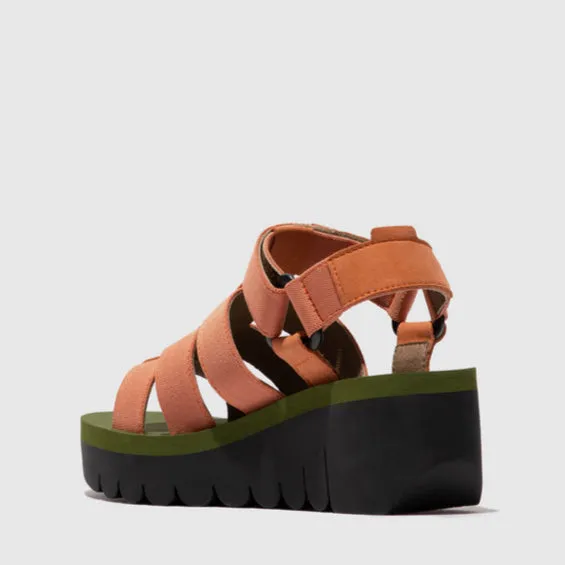 Boardwalk Glam Comfort and style FLY LONDON YOJI TEA ROSE ARMY GREEN